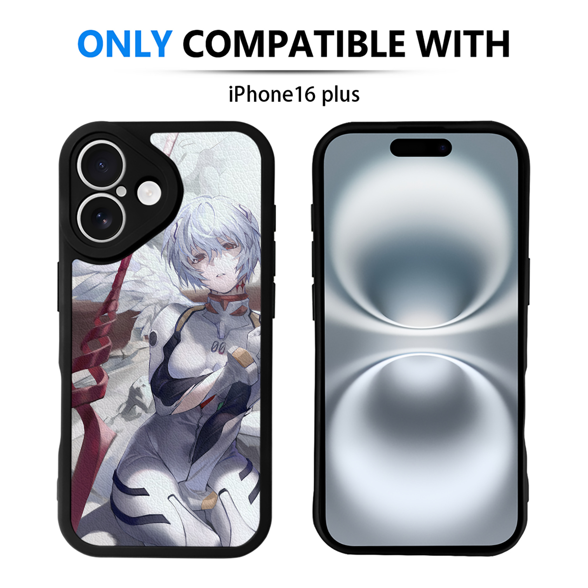 （画像用） EVA 新世紀エヴァンゲリオン 【iPhone 16シリーズ対応】シリコンスマホケース（レザー調） 材質：シリコン